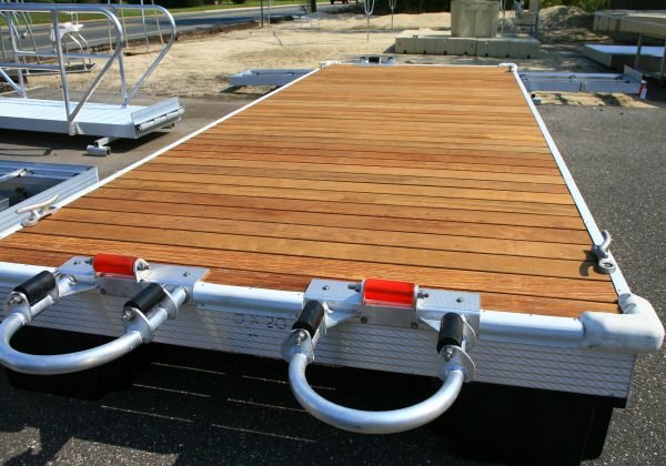 Aluminum framed PE decked 8 x 20 dockedit – Custom Floating Dock ...