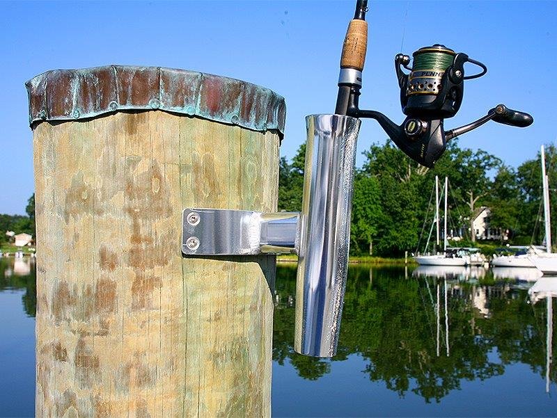 Rod Holder w Rod – Custom Floating Dock Builder Annapolis MD