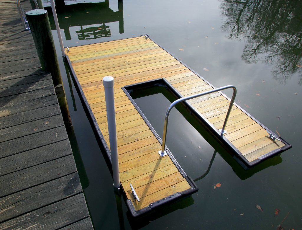 Riva Trace Kayak Dock Custom Floating Dock Builder Annapolis MD