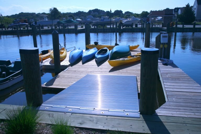 Large Kayak Launch Dock Custom Floating Dock Builder Annapolis MD