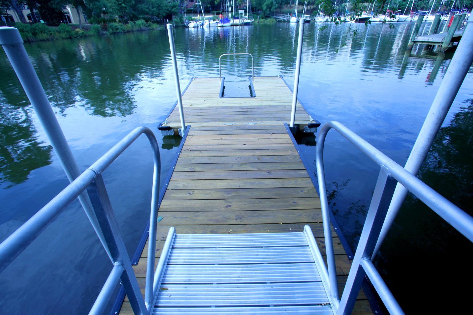 Severn House Kayak Dock Custom Floating Dock Builder Annapolis MD
