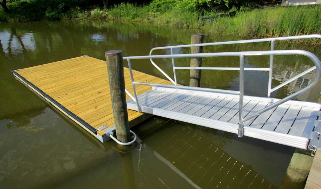 rowing-dock-with-removable-gangway-rails- – Custom Floating Dock ...