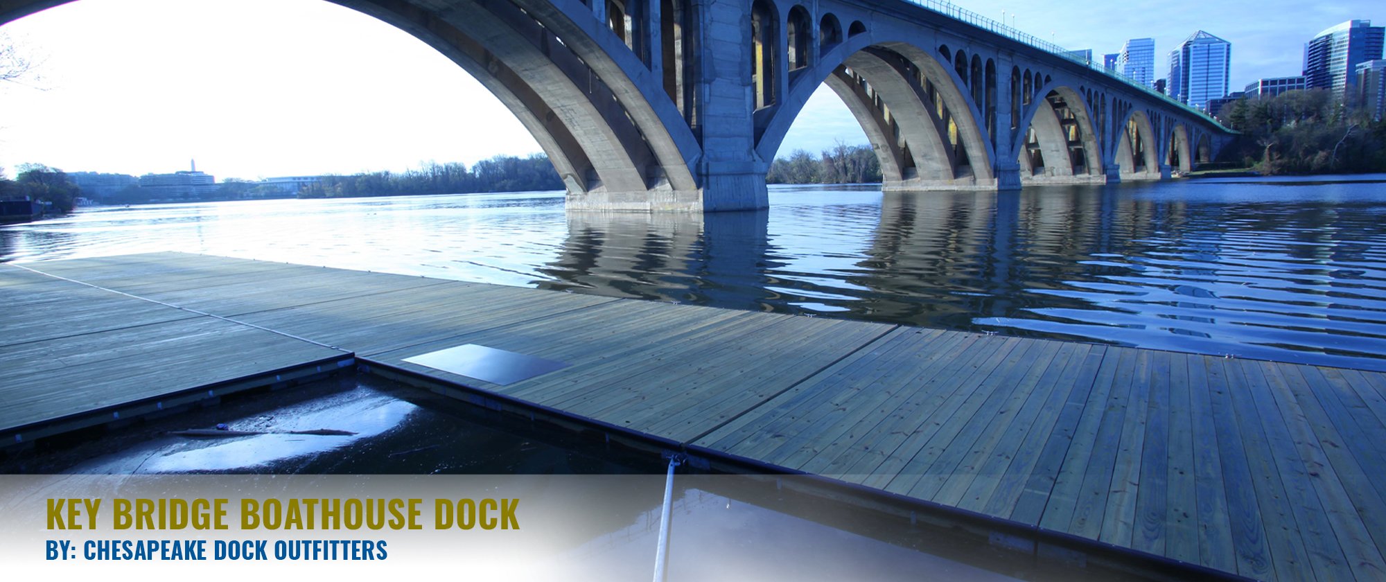 chesapeake dock added near the key bridge in baltimore, maryland